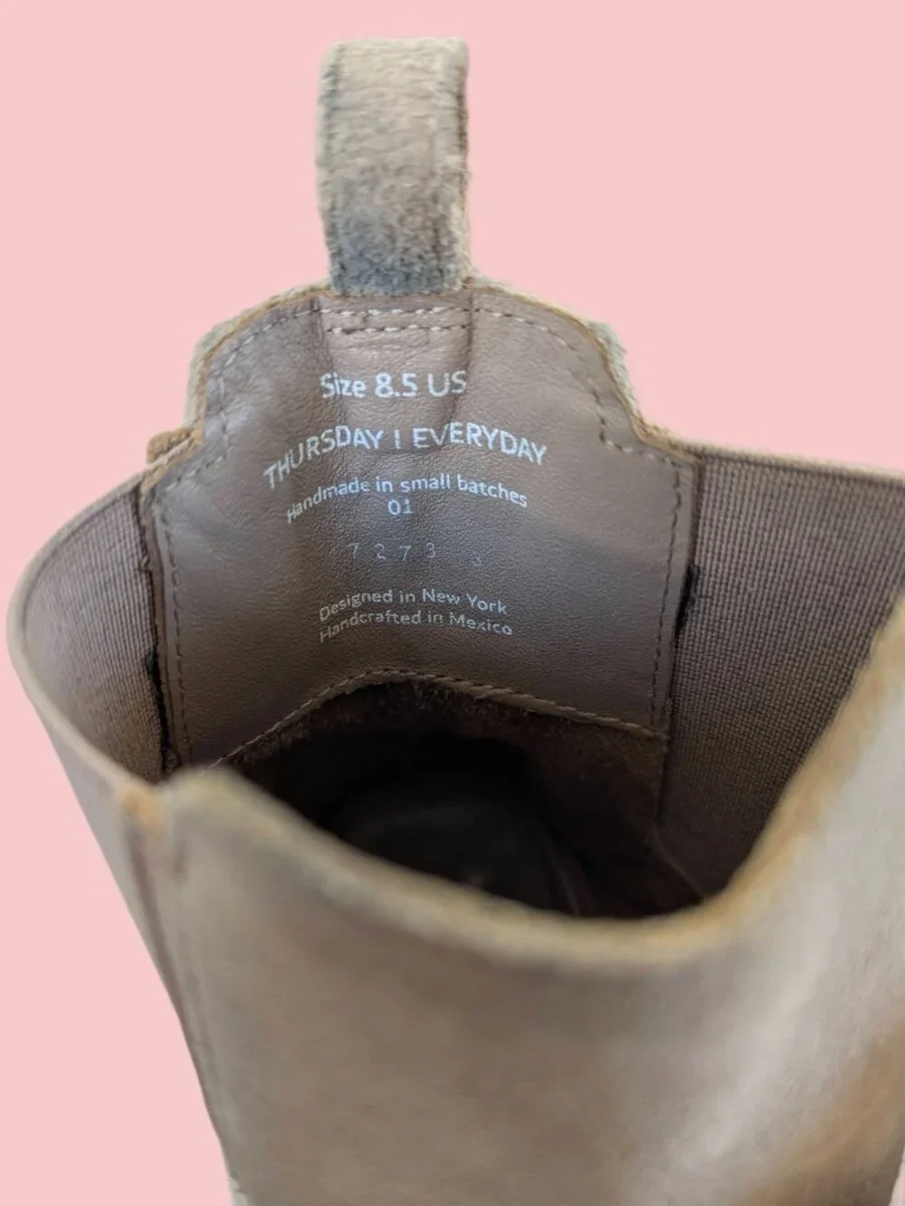 Thursday Boot Company Cream / Tan Suede Pull On boots - Men's Size 8